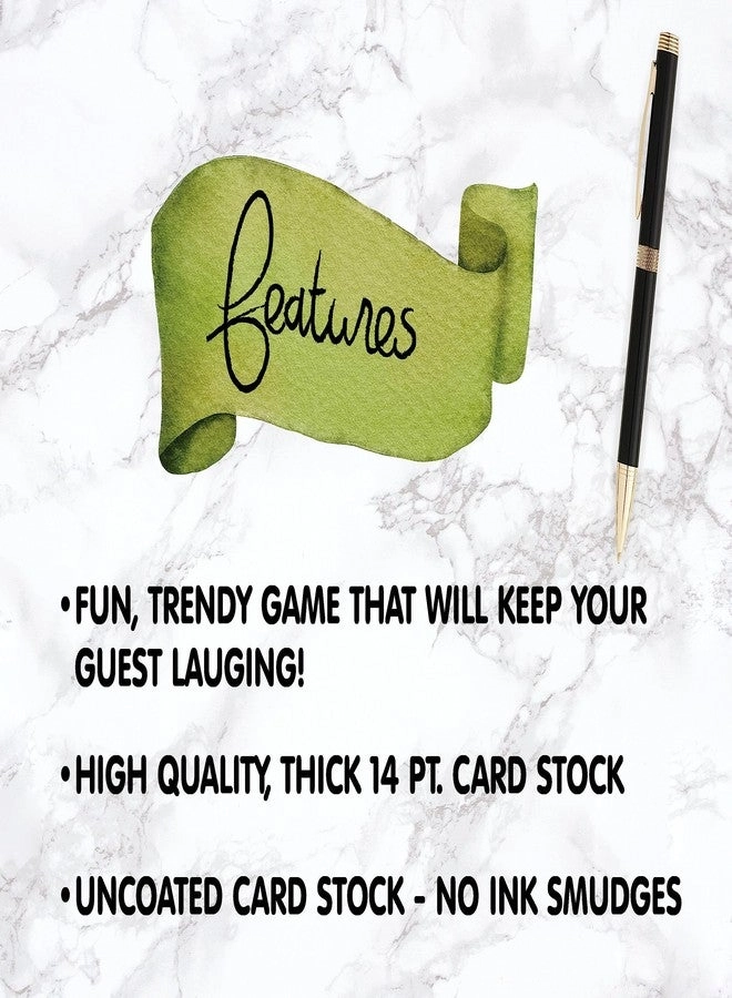 Family Feud Game Cards - 50