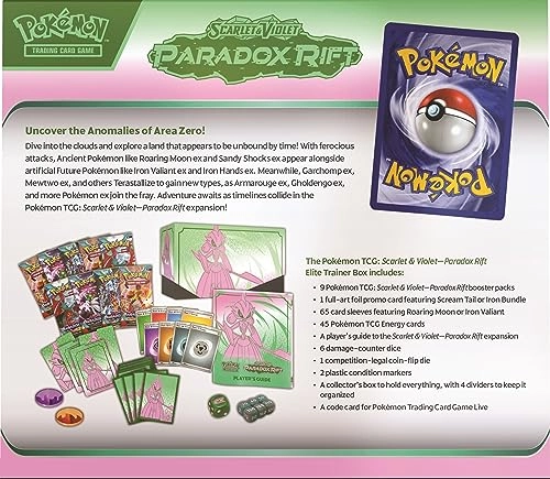 Scarlet and Violet: Paradox RIFT: Elite Trainer Box - Roaring Moon