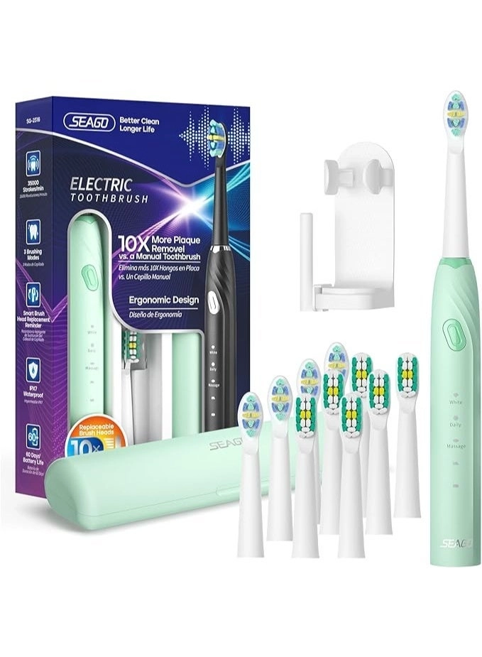 SG-2316 - 10 Brush Heads Travel Case Smart Timer