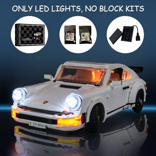 LED Light Kit for LEGO Creator Expert Porsche 911 10295
