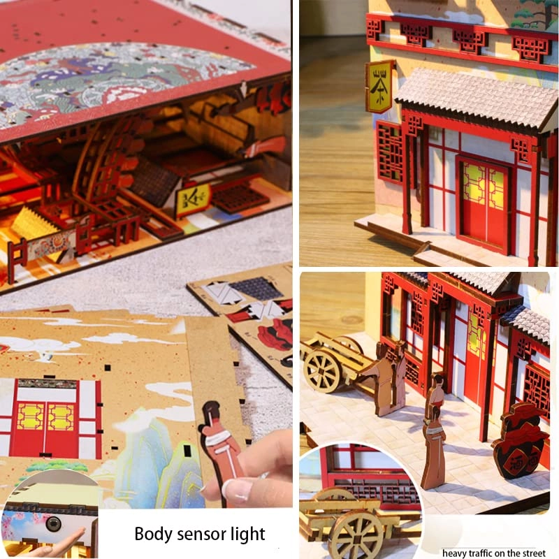 3D Wooden Book Stand Puzzle - 1：24