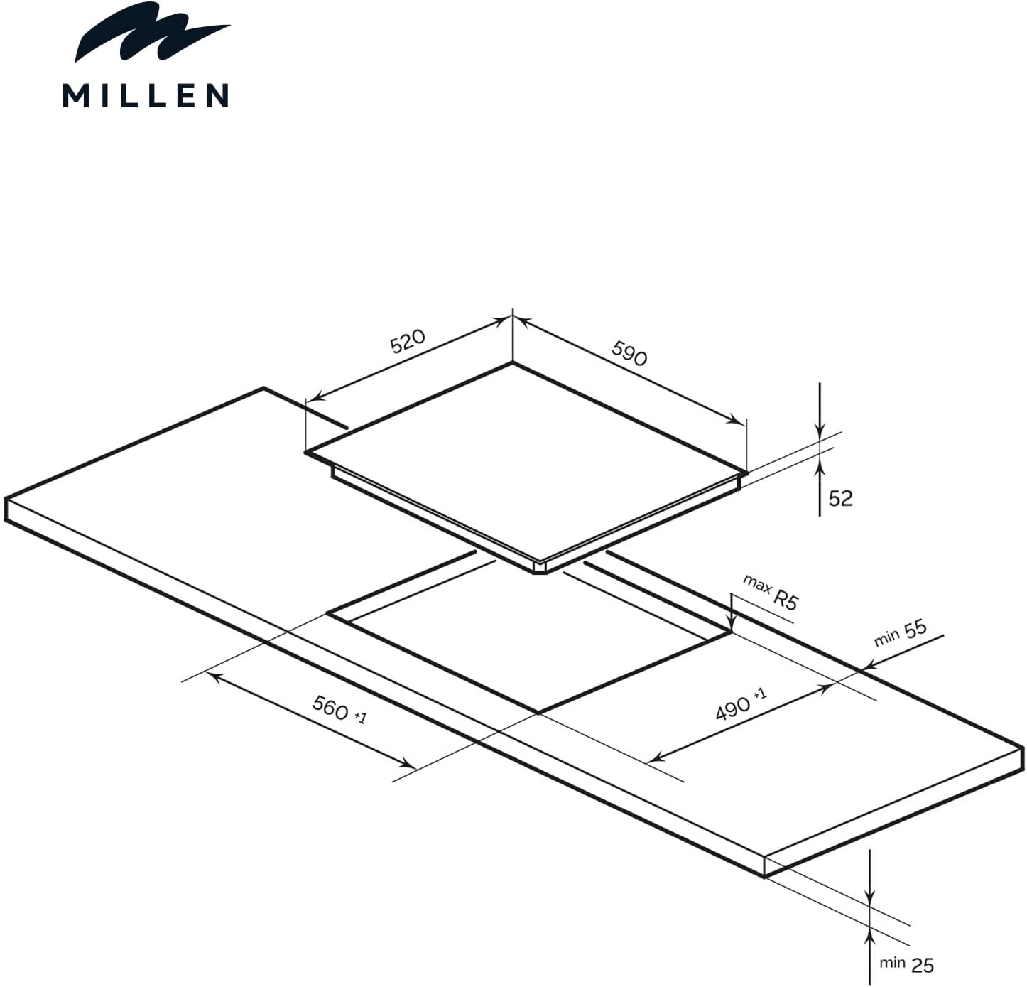 MEH 603 BL Ceramic hob