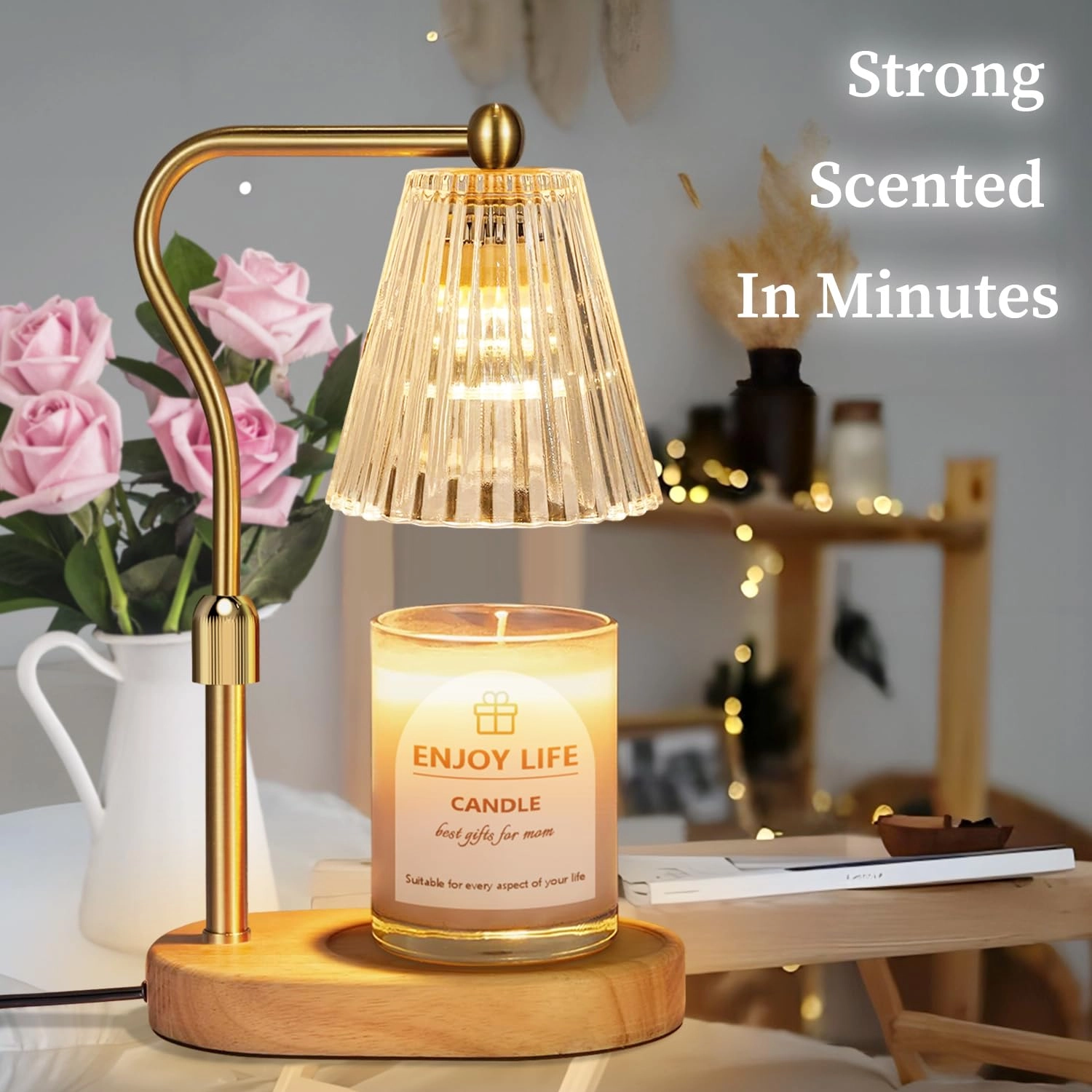 GS073 - Candle Warmer Lamp Adjustable Height 2/4/8H Timer