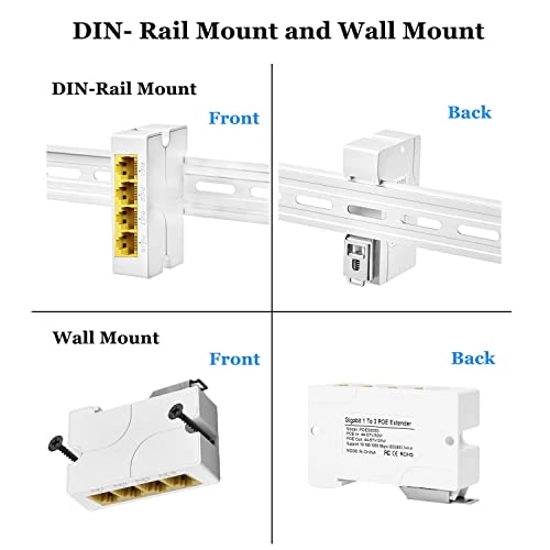 POE5005G - 48-57V 15W 3 ports IEEE 802.3af/at 10/100/1000Mbps