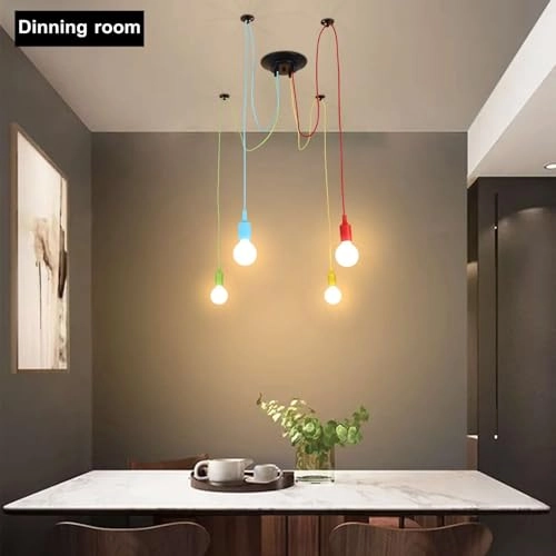 Spider Pendant Light - 4 Arms Colorful DIY Adjustable