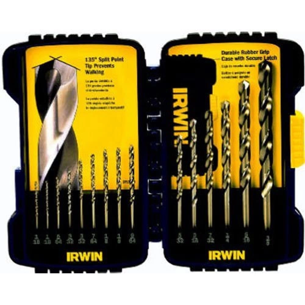 Irwin Industrial Tools Drill Bit Set - Cobalt 15-Piece
