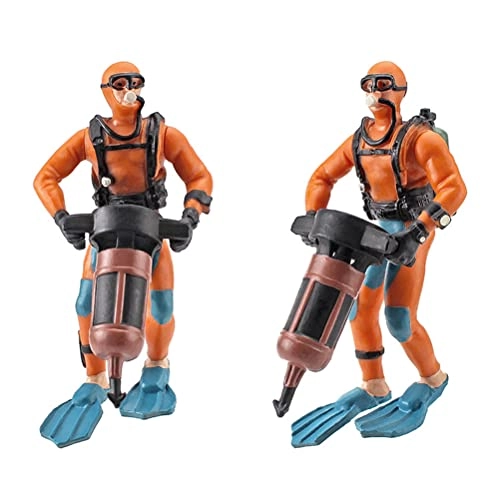 Mini Diver Figures - 4 Pieces PVC