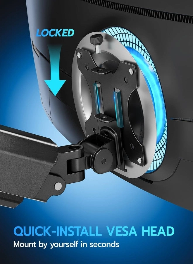 Heavy Duty Single Monitor Arm - Single 17"-40" 75/100