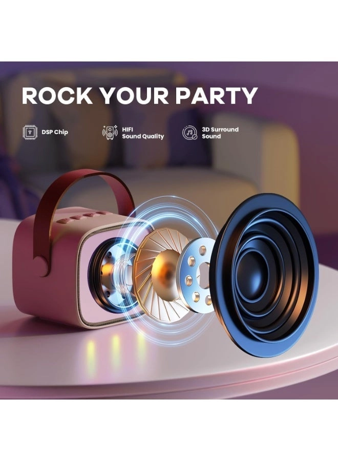 Kids Karaoke Machine - Wireless Microphone Bluetooth 5.0 5-10 hours