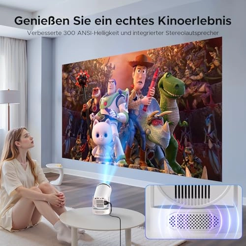 Mini Projector 300 ANSI lumens 1920 x 1080 pixels