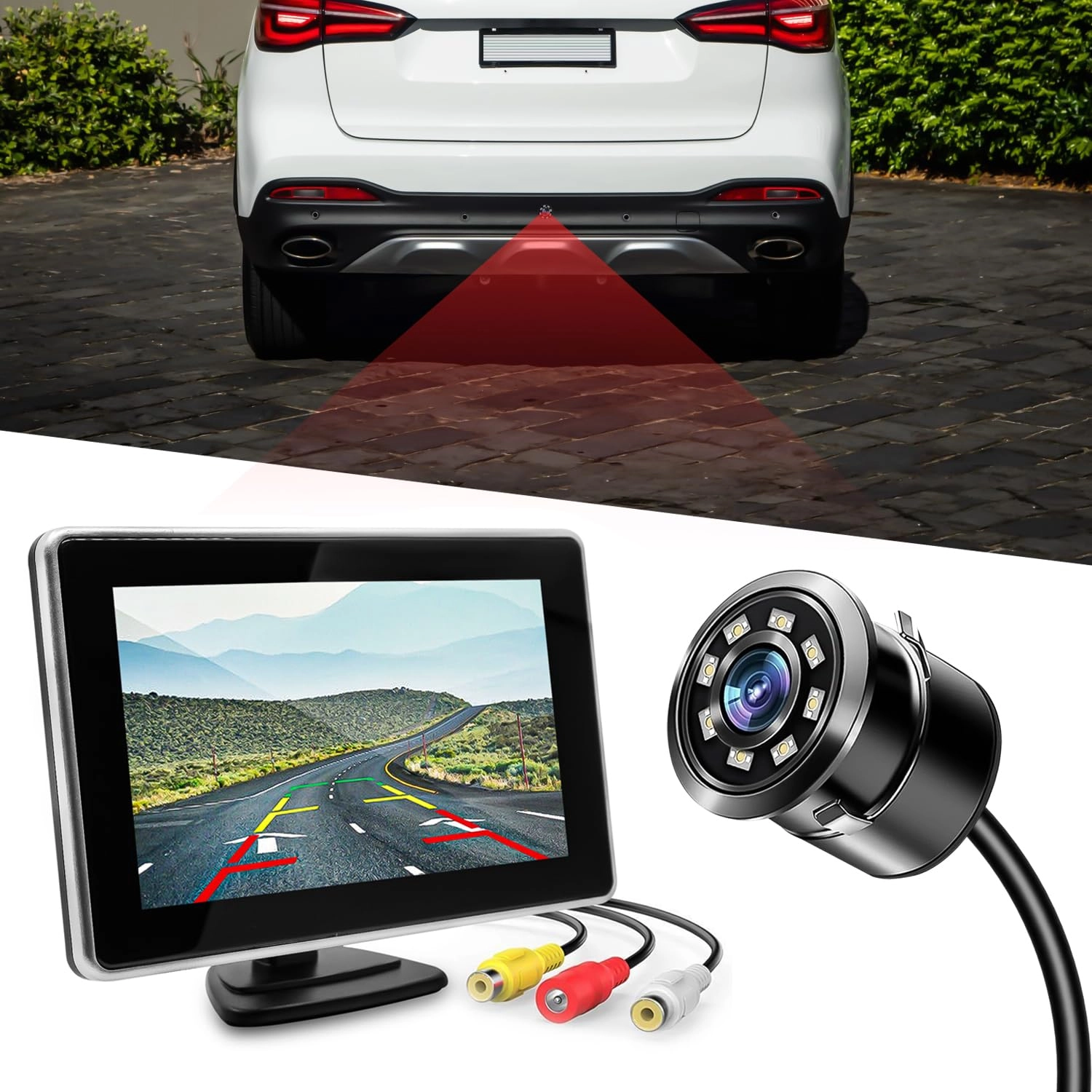 Carzex TFT LCD Dashboard Rear View Monitor - 5 Inches