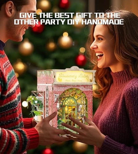 DIY Book Nook Kit - FLOWER HOUSE BOOKNOOK 1/32