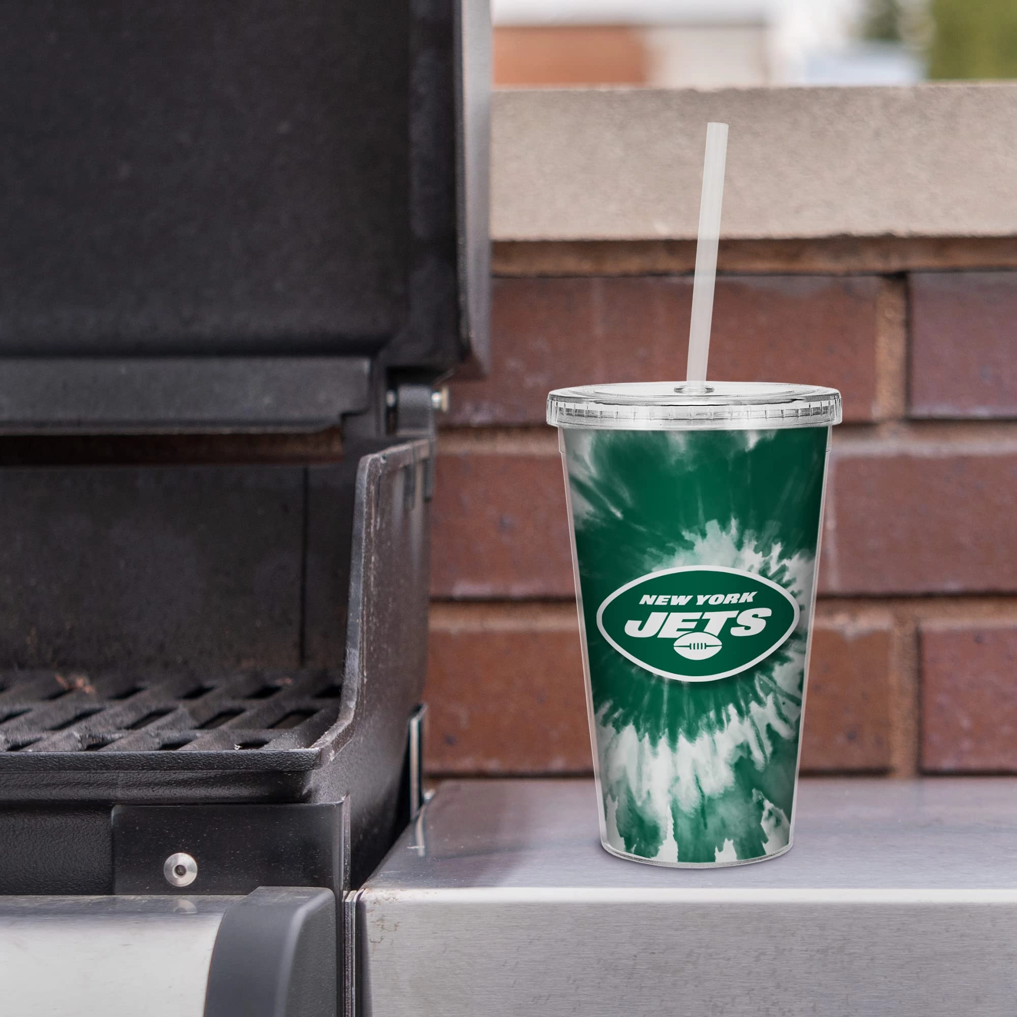 NFL Football Metallic Tie Dye Tumbler - 473ml