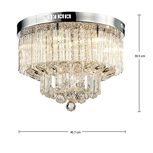 K9 Crystal Raindrop Chandelier - Flush Mount LED