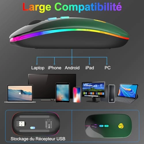 LED Wireless Mouse - Bluetooth