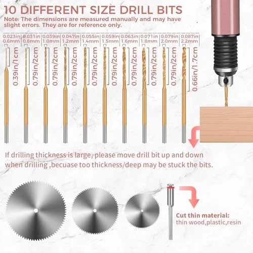 Mini Drill Pen - 3-Speed Rechargeable 10 Small Drill Bits