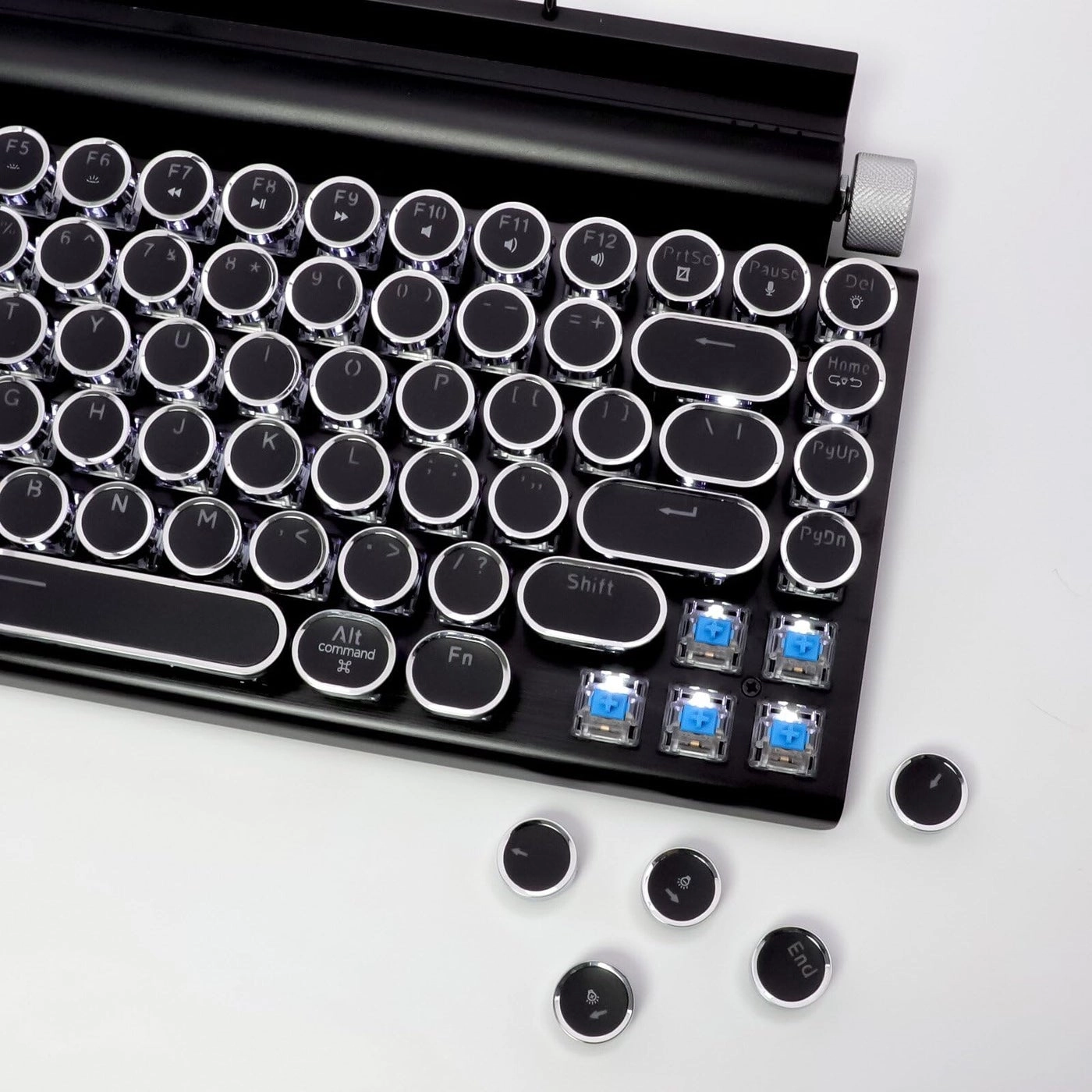 LED Backlit Retro Mechanical Keyboard - Bluetooth