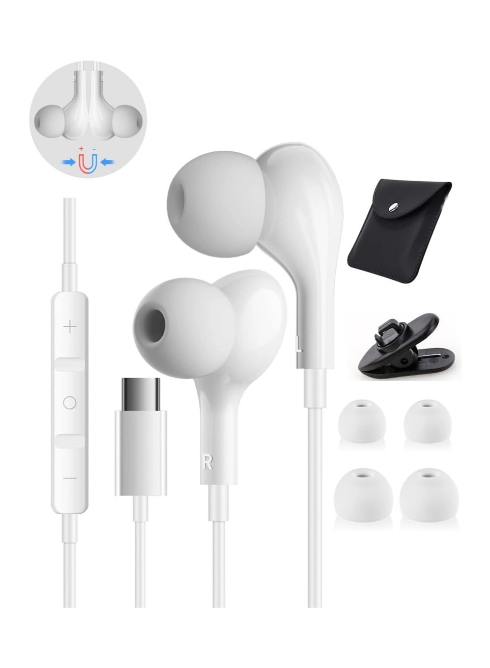 USB C Headphones - Wired Earbud