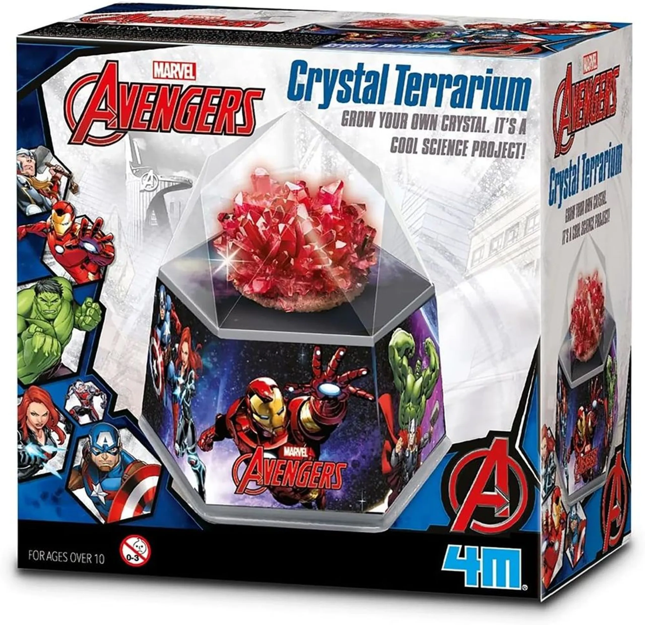 4M Disney Marvel Avengers Crystal Terrarium Kit Chemistry - 5 years+