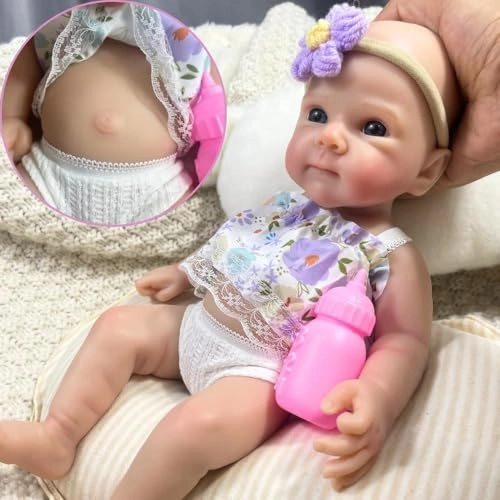 Reborn Baby Doll - 12 Inch Silicone Ages 3+