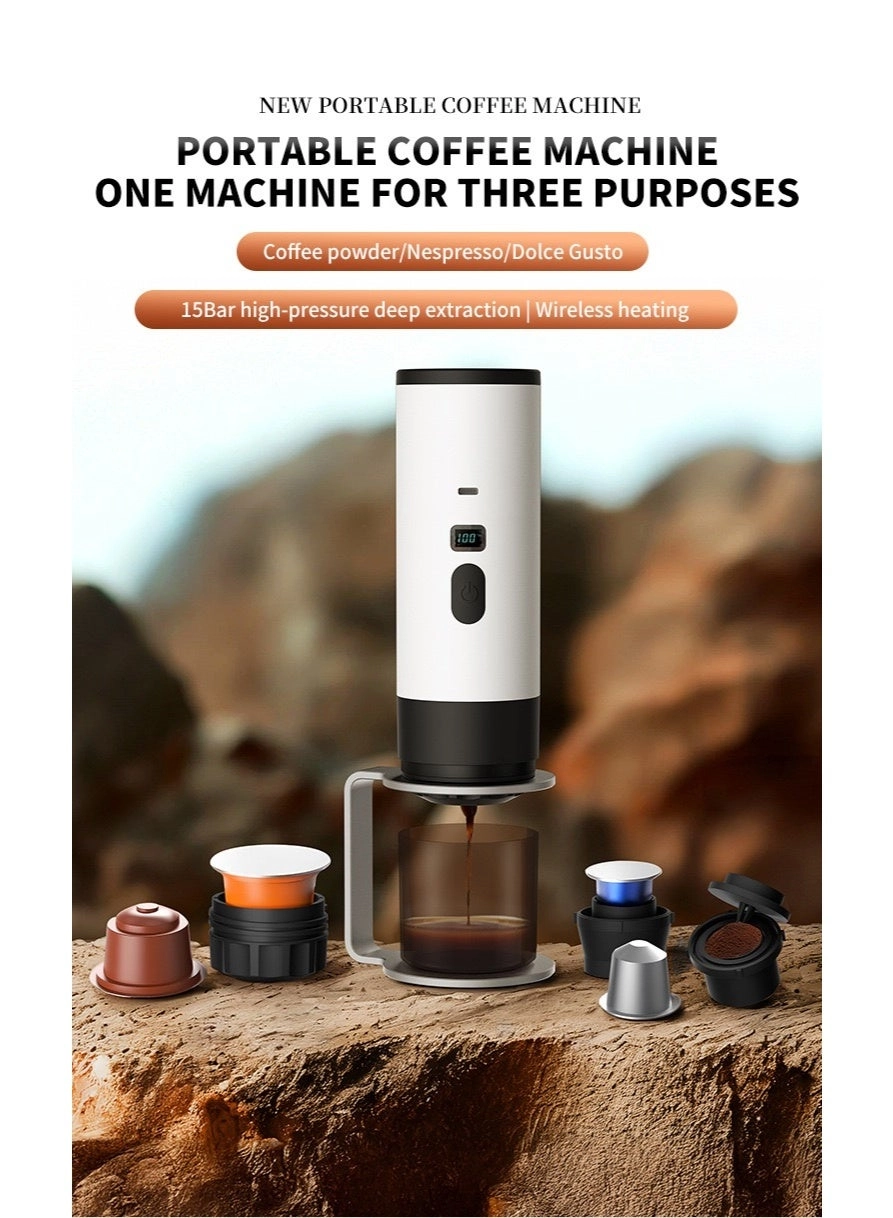 Portable Espresso Machine - 2-in-1 7500mAh USB-C