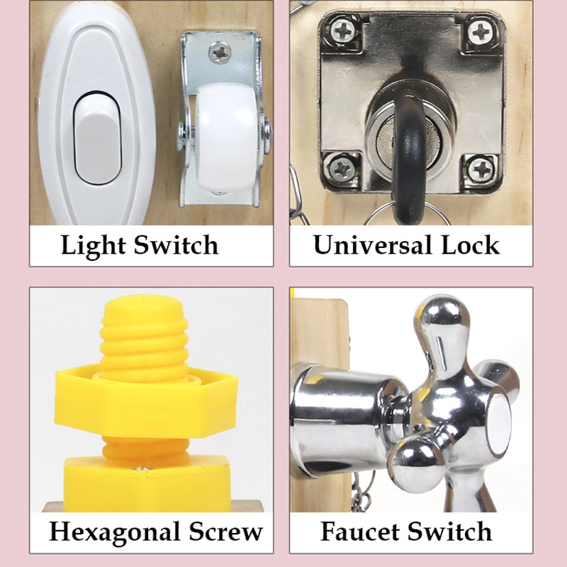 Wooden Sensory Busy Cube - Suitable for 2 years and above