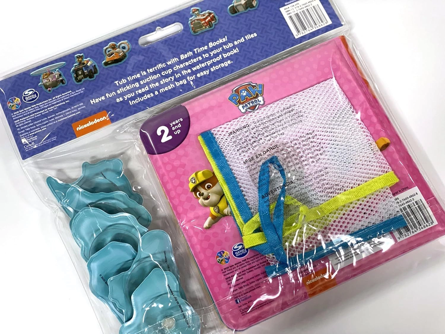 Paw Patrol Girls Bath Time Books - Eva Bag Edition 9 x 2 x 9 in.