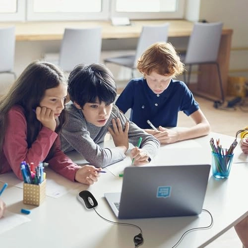 Mini Retractable Cable Mouse - USB Wired Pack