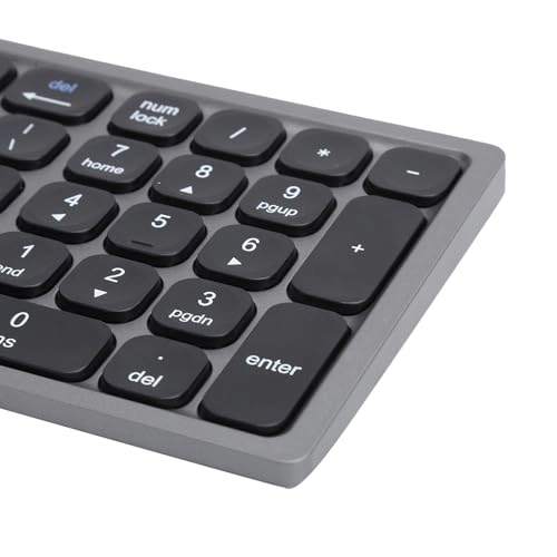Ultrathin Folding Keyboard - Full-size Portable Numeric Keypad Iron Gray