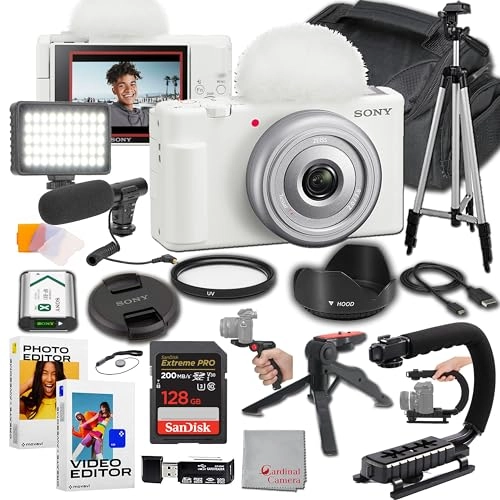ZV-1F + 128GB Extreme Memory + Mic + Video Light + Editing Software + U-Grip + Tripod