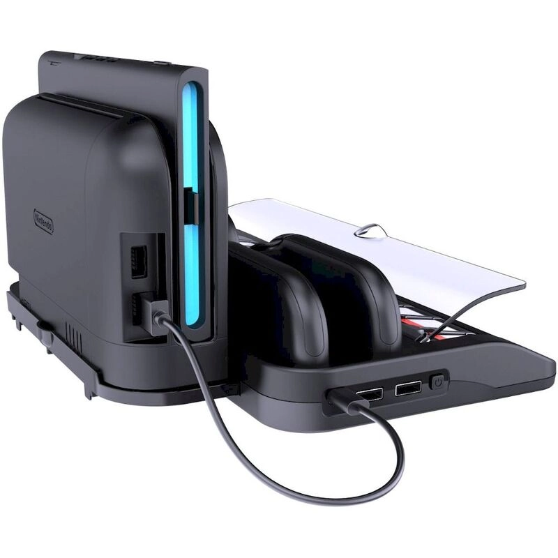 Charge & Play Dock For Joy-Con 2 - Charge Up to 4 Joy-Con 2 Controllers 20-Slot Game Card Storage