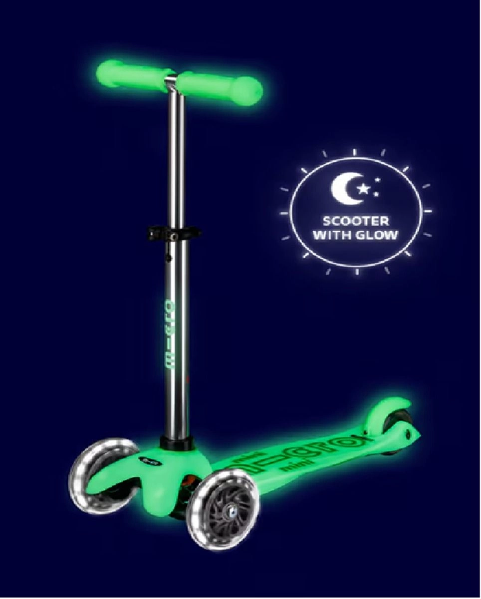 Mini Deluxe 3-Wheel Kick Scooter – 120/85 mm LED