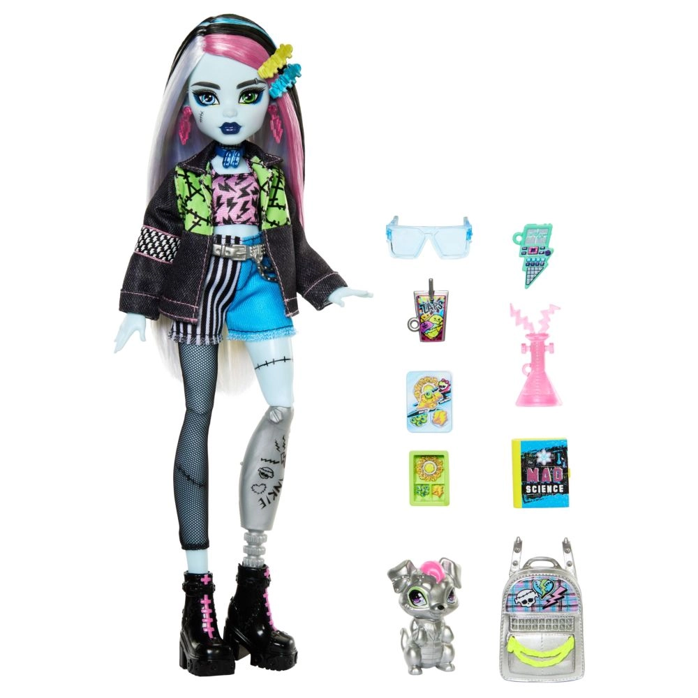 Mattel Frankie Stein Fashion Doll - Pet Watzie Accessories Ages 4+