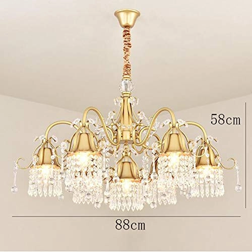 During Princess Children's Room Bedroom Porch Corridor Chandelier - E14 3pc Golden