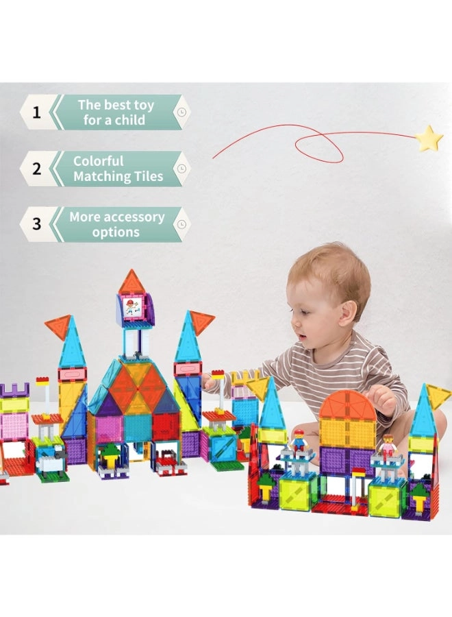 Magnetic Tiles 3D Blocks - 353pcs