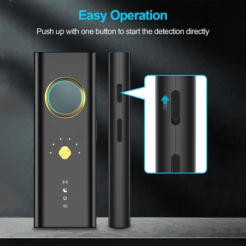 Hidden Detectors - 6 adjustable sensitivity levels 4 professional modes Black