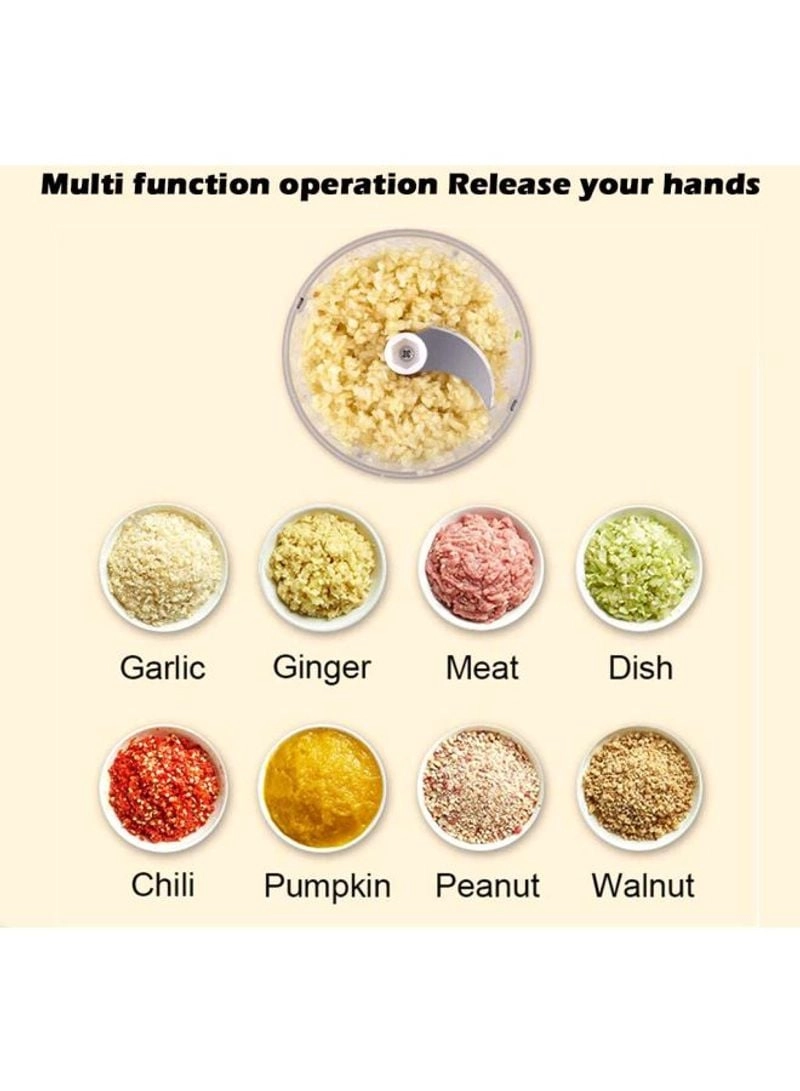 Mini Food Chopper And Processor - 100ml/250ml Wireless Electric
