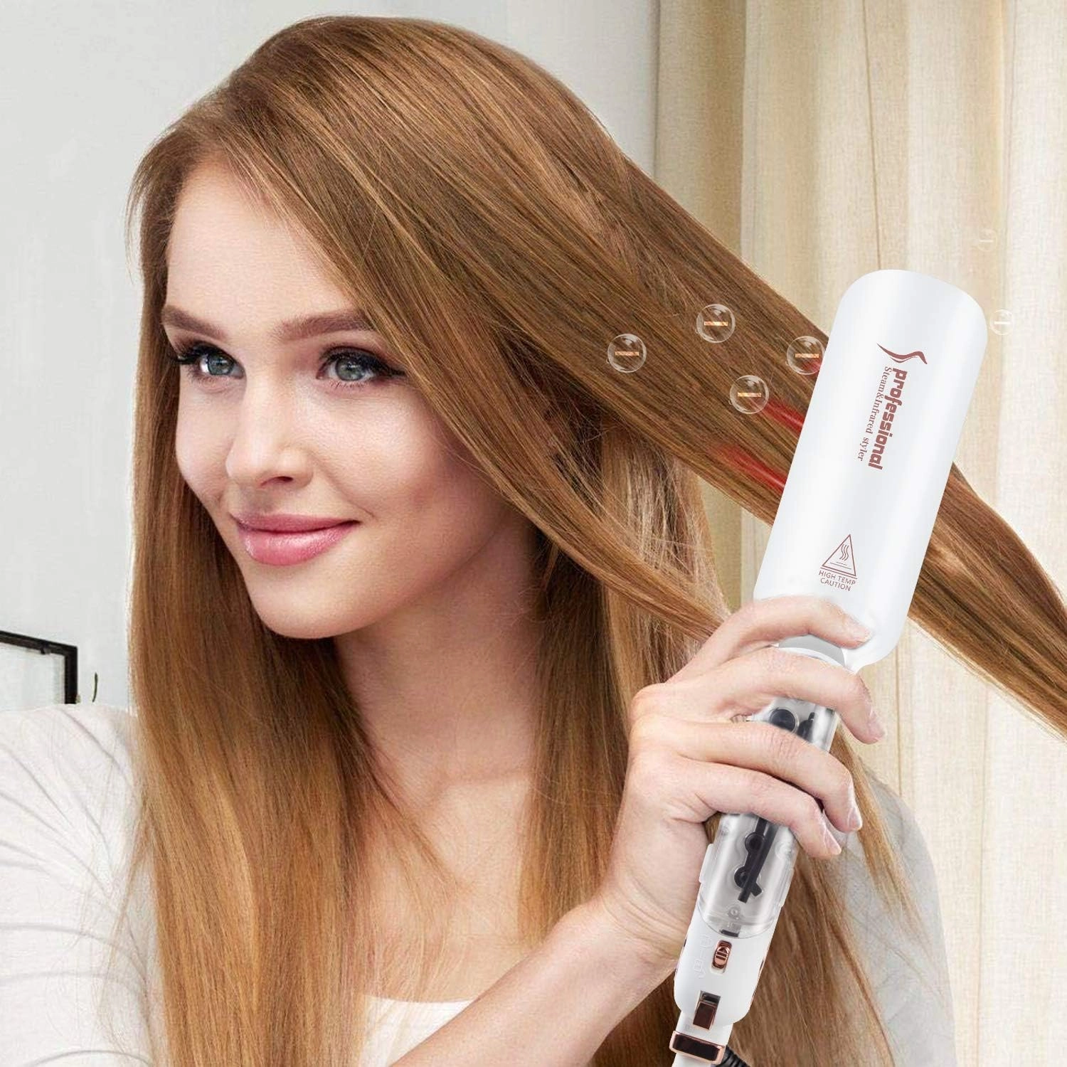 2.0 Upgraded Steam Straighteners - 1 1/4 inch Dual Voltage