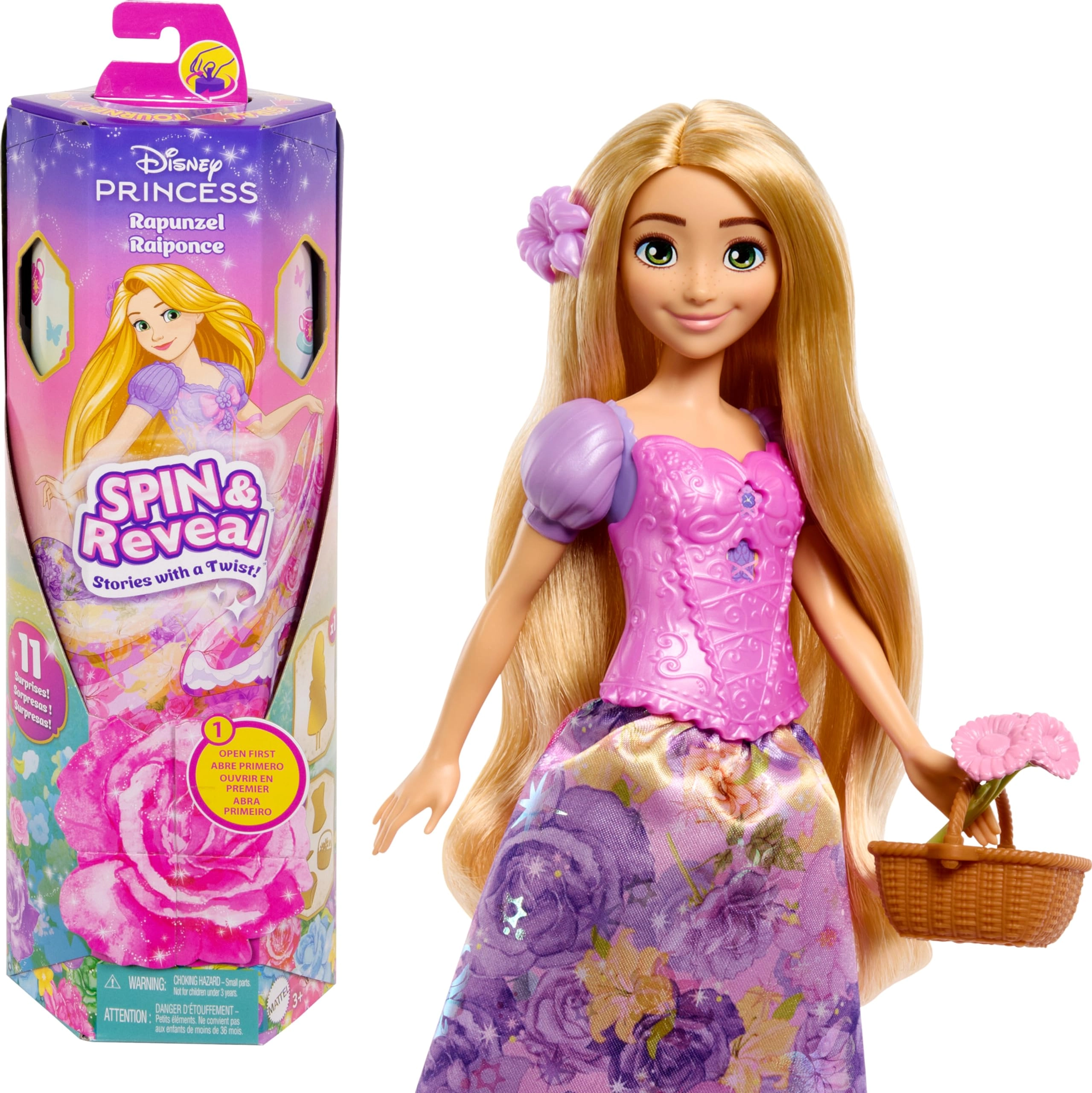 Mattel Rapunzel Fashion Doll - Spin & Reveal multicolour