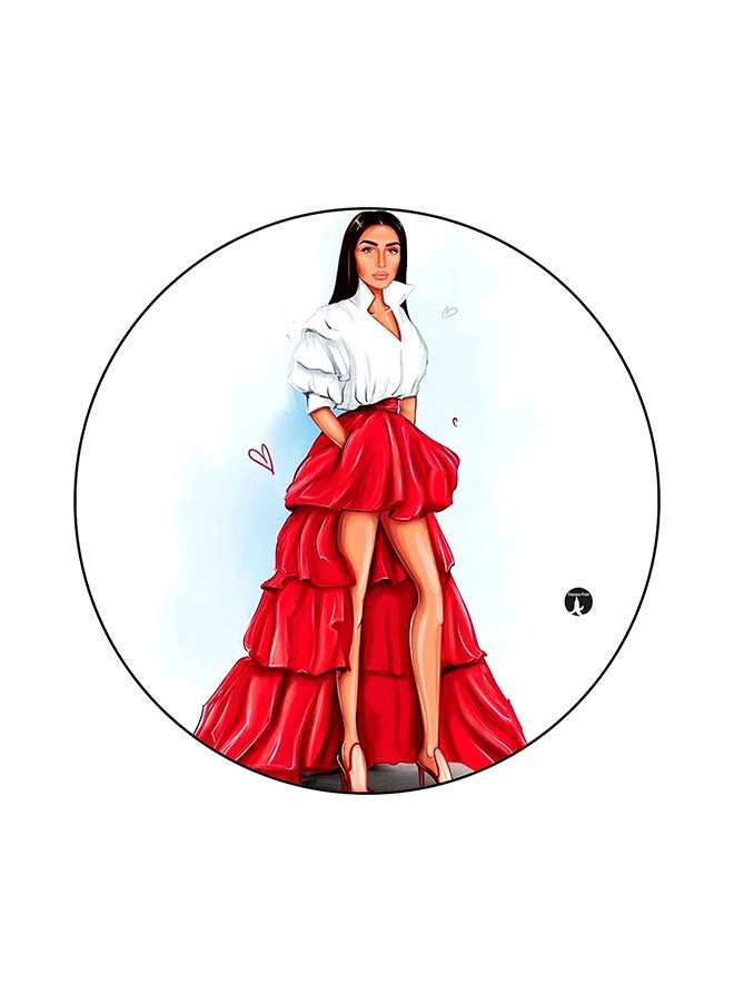 A Woman Gaming Mouse Pad