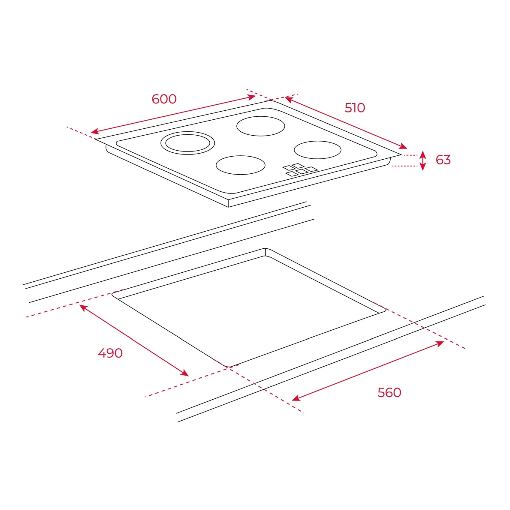 TT 6420 Ceramic hob