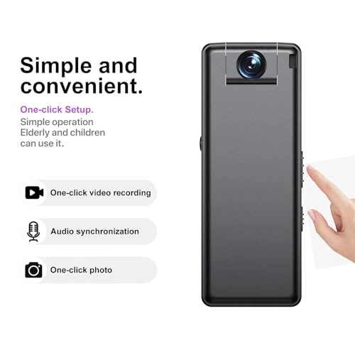 Mini Wearable Body Camera - 1080p + Memory Card - 128GB