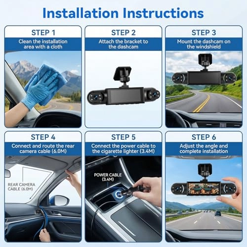 4 Kanal Dashcam - 1080P 30FPS
