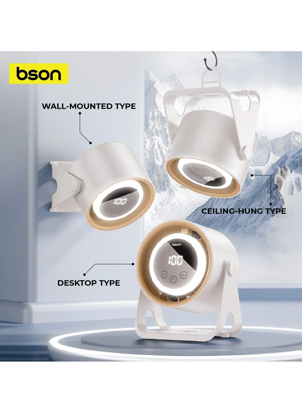 Halo Breeze - Wall Mounted Hanging Desktop