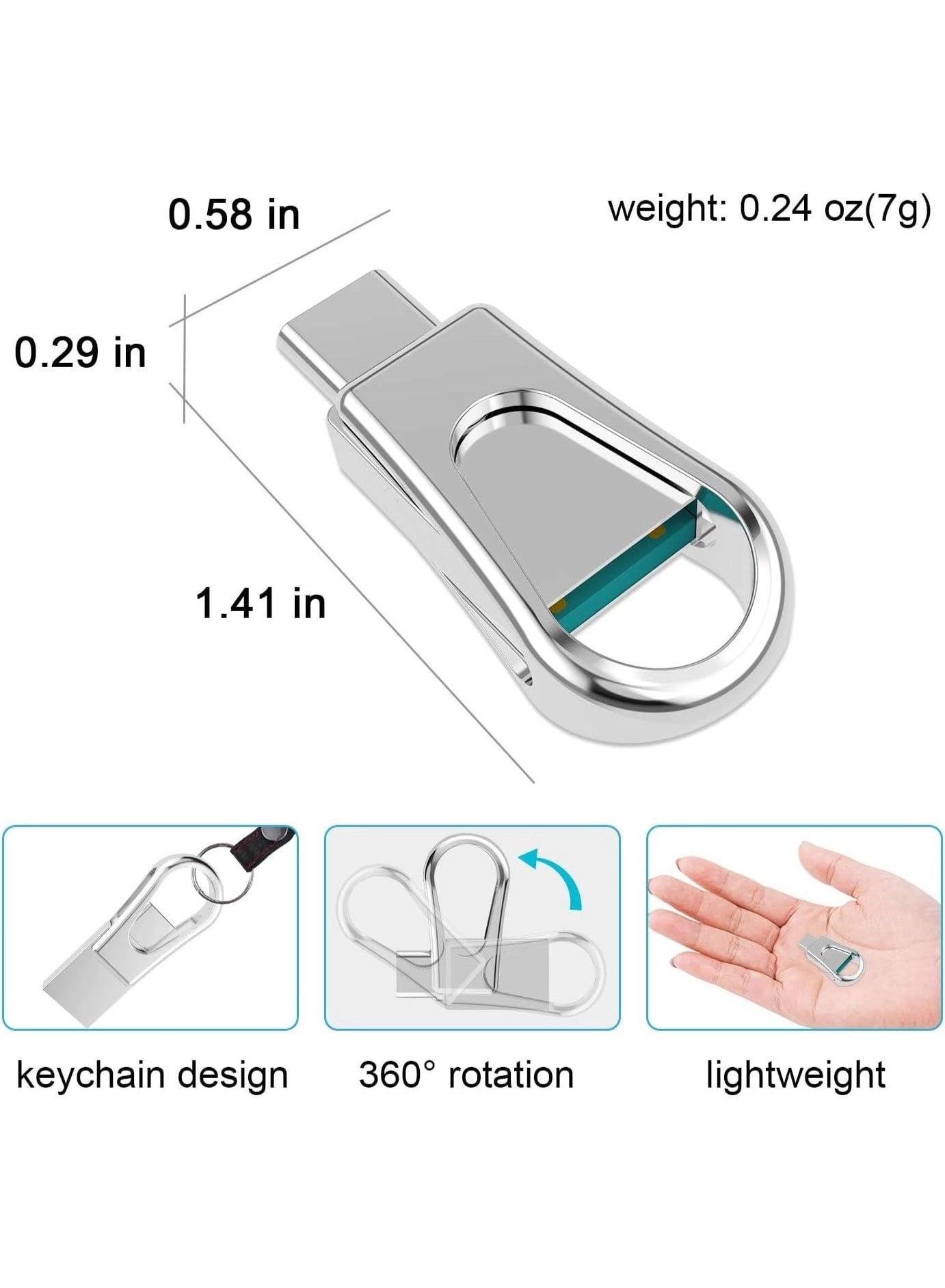 USB Flash Drive - USB 3.0 USB-C Lightning Micro-USB USB-A 64GB