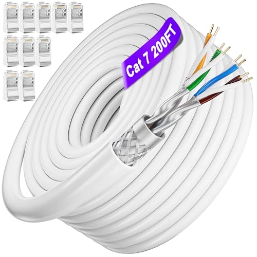 MEIPEK Cat 7 Ethernet Cable - 200 feet