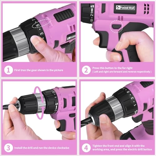 Cordless Drill Set - 2 Amp Hours 20 Volts