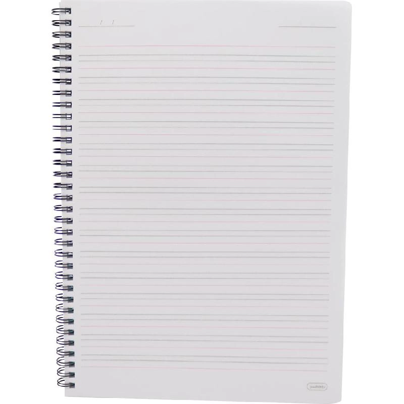 Notebook 19 X 26 cm Spiral - Grid 100 Sheets