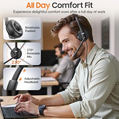 TX-806EB Wired Headset