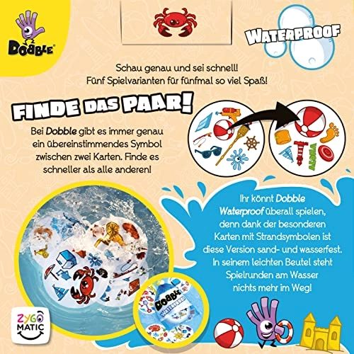 Dobble Waterproof - Card Game (German)